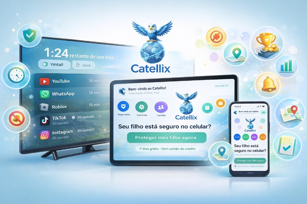 Catellix: painel na TV, tablet e smartphone
